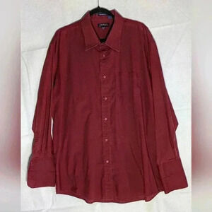 Versa Milan Maroon XXL dress shirt French cuffs